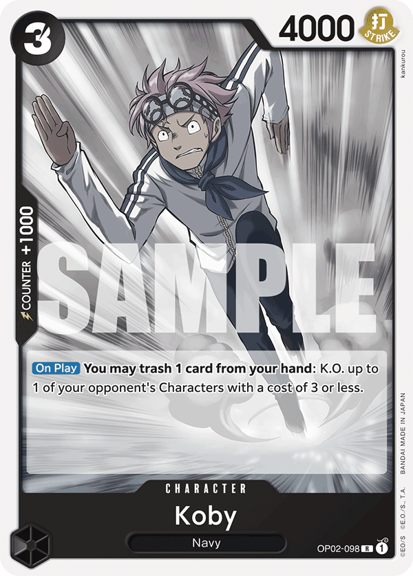 Koby, ST-19: Starter Deck 19 BLACK Smoker · OP02-098