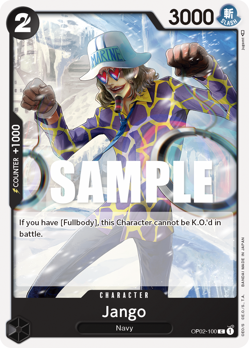 Jango, Paramount War Pre-Release Cards · OP02-100