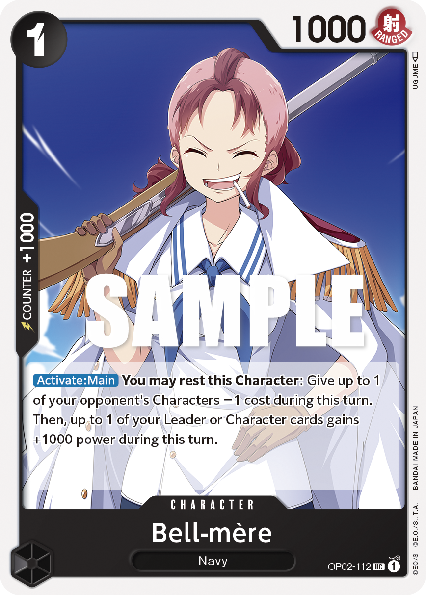 Bell-mere, Paramount War Pre-Release Cards · OP02-112