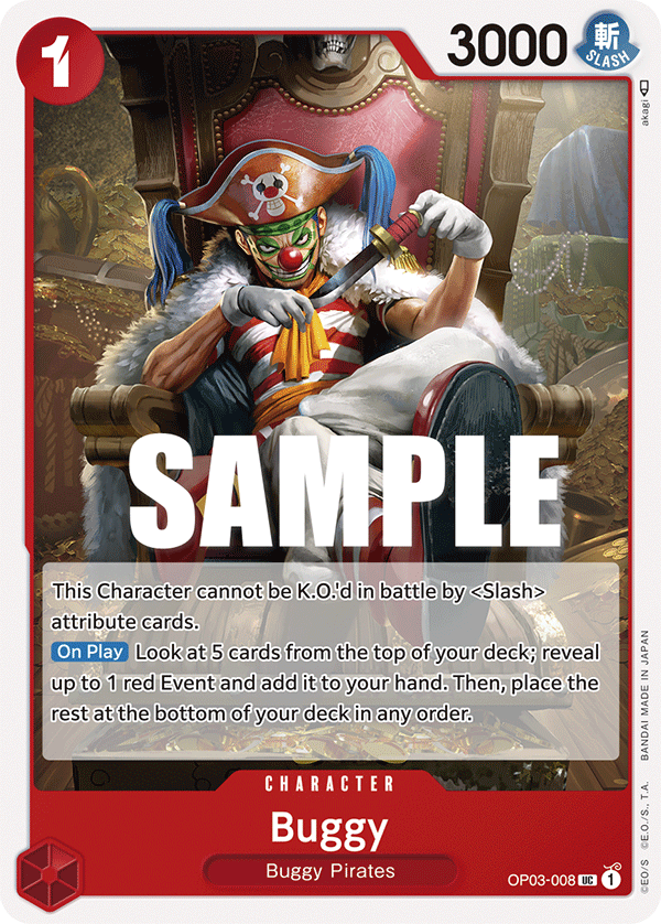 Buggy, Pillars of Strength Pre-Release Cards · OP03-008