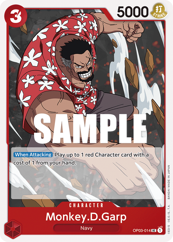 Monkey.D.Garp, Pillars of Strength Pre-Release Cards · OP03-014