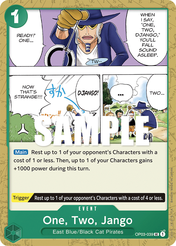 One, Two, Jango, Pillars of Strength Pre-Release Cards · OP03-039