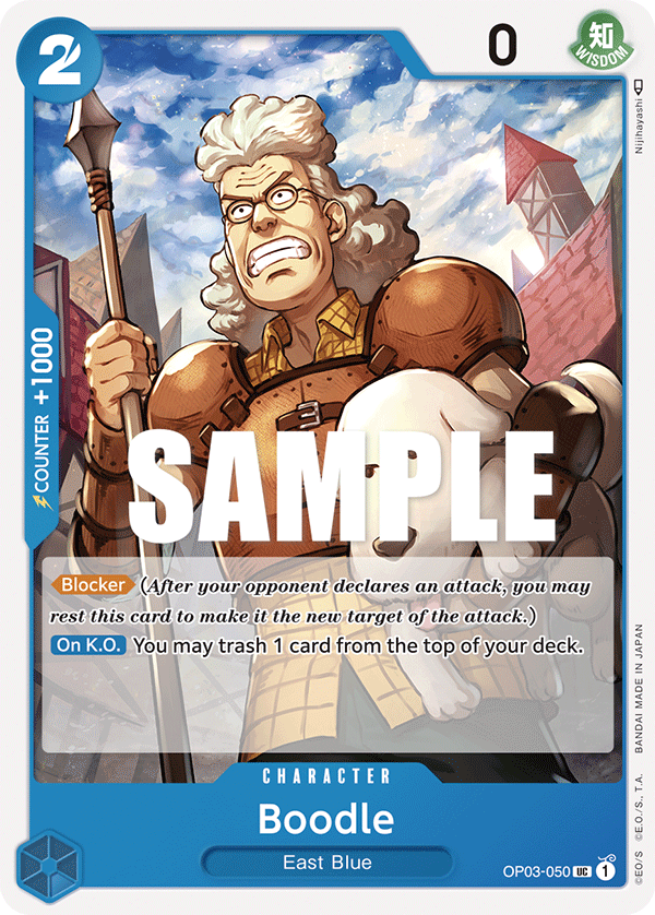 Boodle, Pillars of Strength Pre-Release Cards · OP03-050