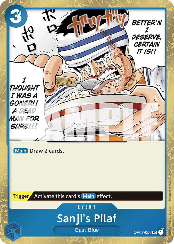 Sanji's Pilaf, Premium Booster -The Best- · OP03-056