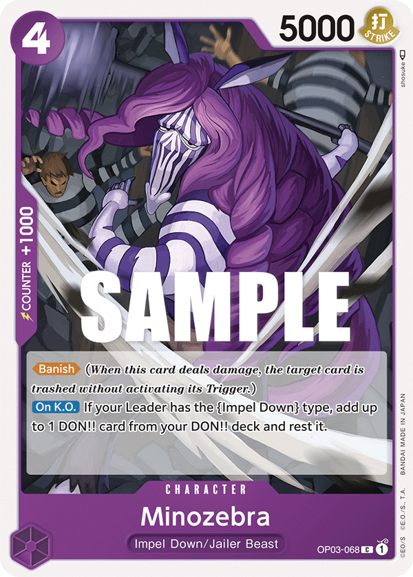Minozebra, Pillars of Strength Pre-Release Cards · OP03-068