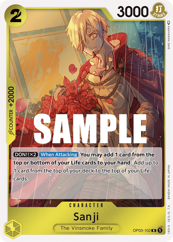 Sanji, One Piece Promotion Cards · OP03-102
