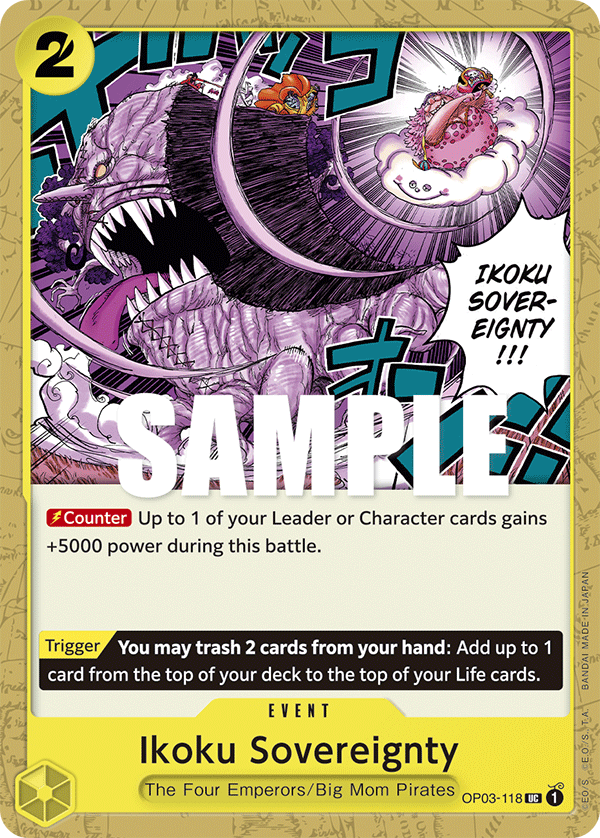 Ikoku Sovereignty, Pillars of Strength Pre-Release Cards · OP03-118