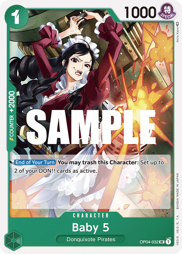 Baby 5, Kingdoms of Intrigue Pre-Release Cards · OP04-032