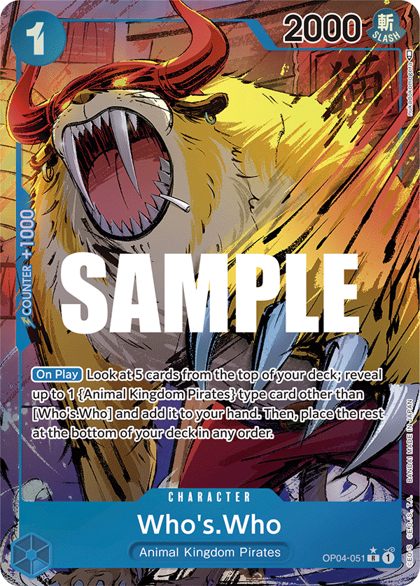Who's.Who, Kingdoms of Intrigue · OP04-051