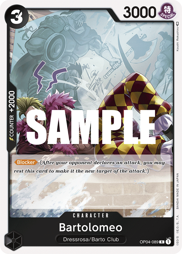 Bartolomeo, One Piece Promotion Cards · OP04-089