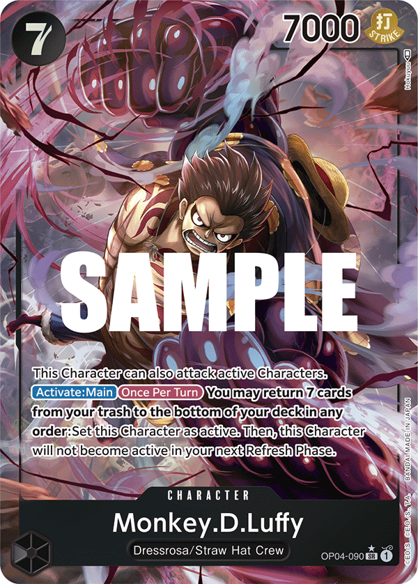 Monkey.D.Luffy, Kingdoms of Intrigue · OP04-090