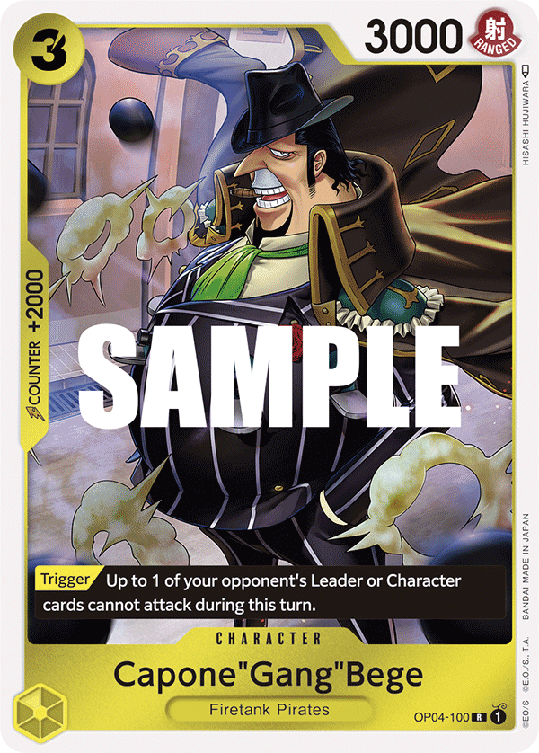Capone"Gang"Bege, One Piece Promotion Cards · OP04-100