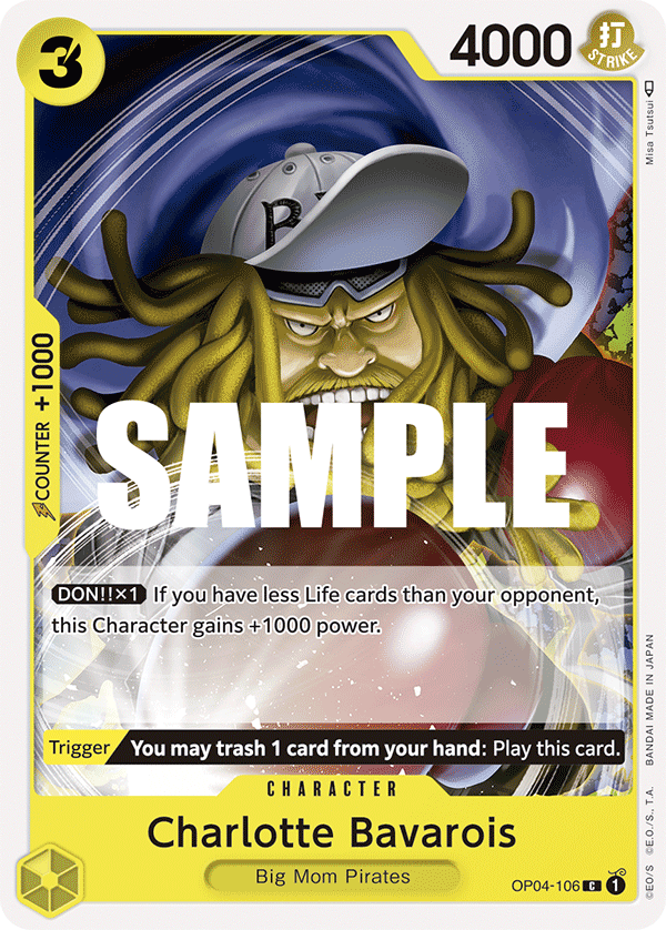 Charlotte Bavarois, Kingdoms of Intrigue Pre-Release Cards · OP04-106