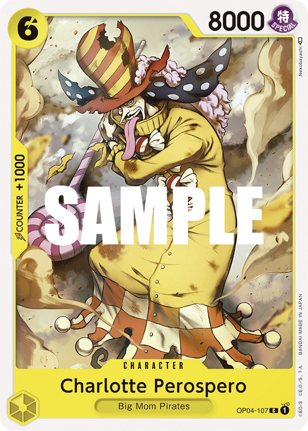 Charlotte Perospero, Kingdoms of Intrigue Pre-Release Cards · OP04-107