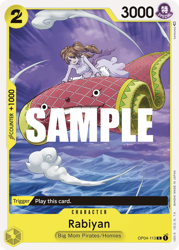 Rabiyan, Kingdoms of Intrigue Pre-Release Cards · OP04-113