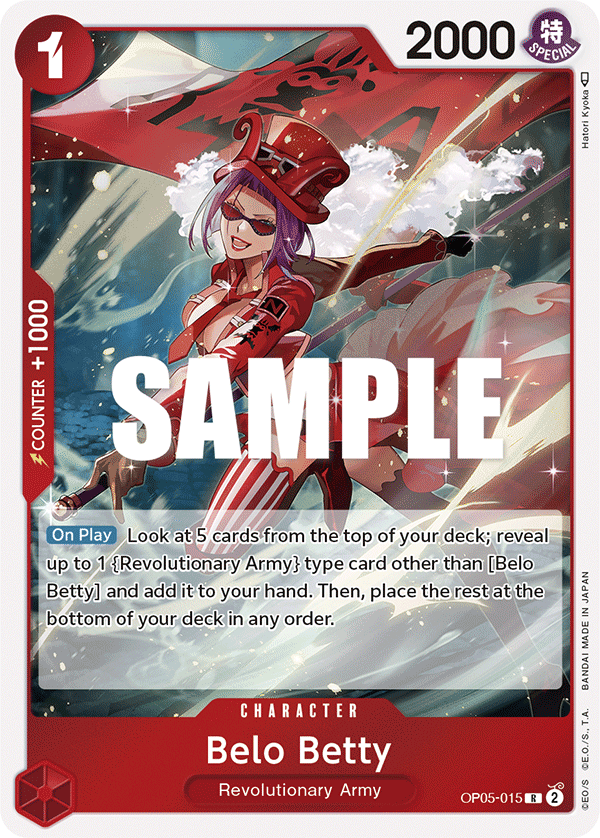 Belo Betty, One Piece Promotion Cards · OP05-015