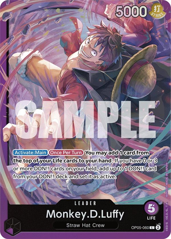 Monkey.D.Luffy, ST-18: Starter Deck 18 PURPLE Monkey.D.Luffy · OP05-060