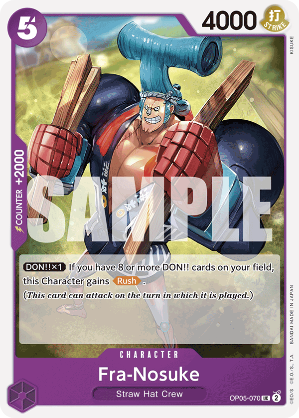 Fra-Nosuke, ST-18: Starter Deck 18 PURPLE Monkey.D.Luffy · OP05-070