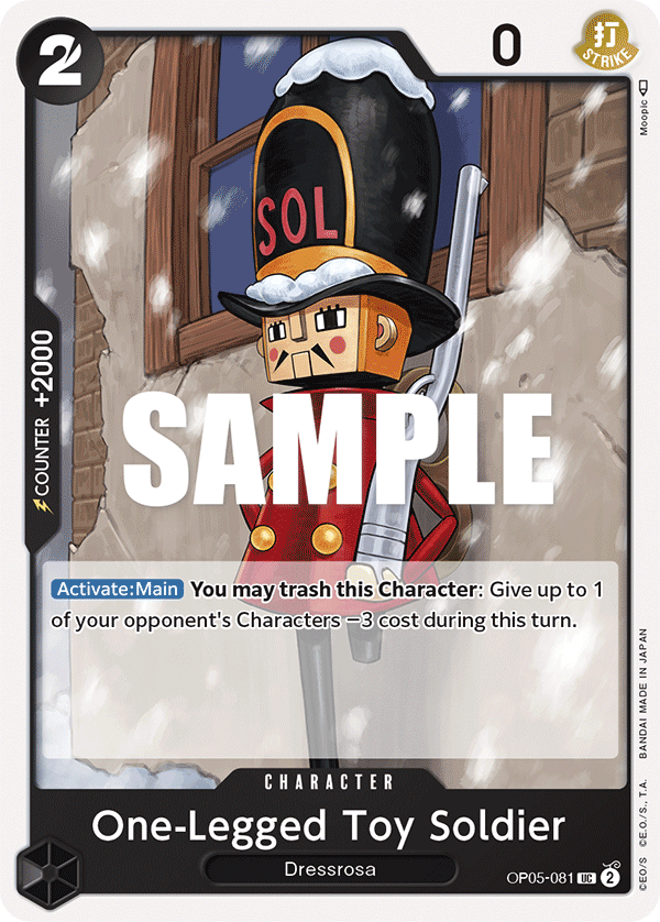 One-Legged Toy Soldier, Awakening of the New Era: 1st Anniversary Tournament Cards · OP05-081