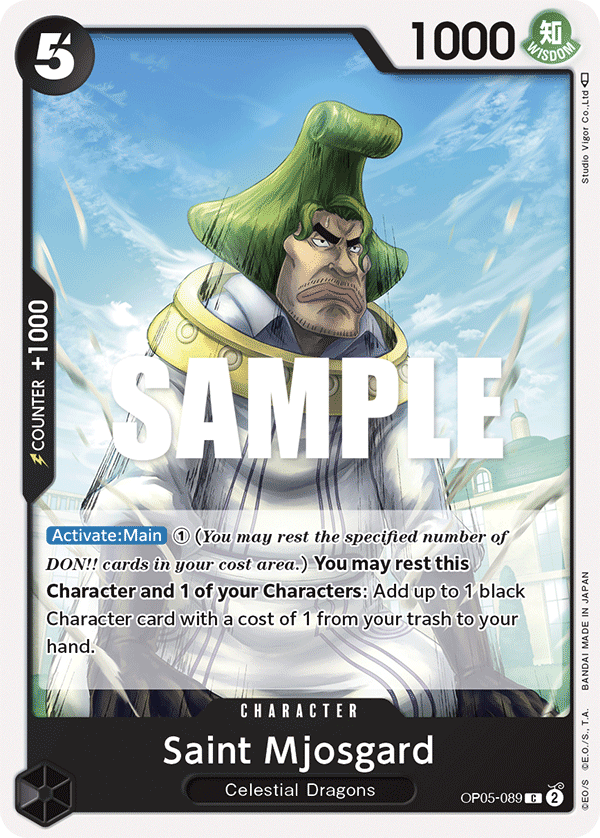 Saint Mjosgard, Awakening of the New Era: 1st Anniversary Tournament Cards · OP05-089