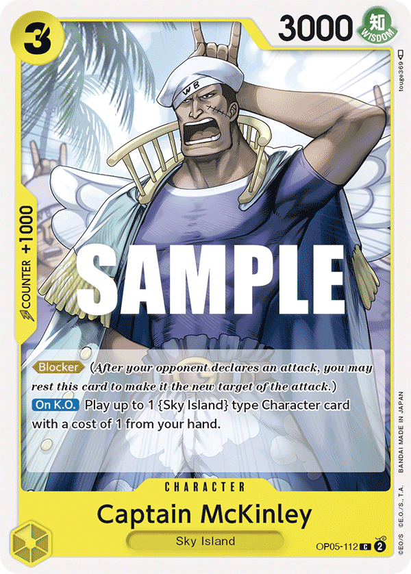 Captain McKinley, Awakening of the New Era: 1st Anniversary Tournament Cards · OP05-112