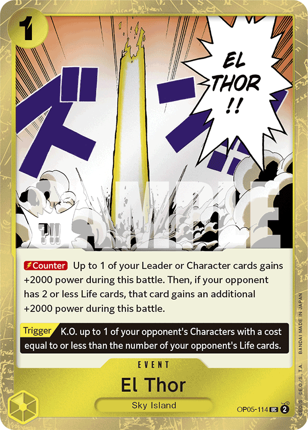 El Thor, Premium Booster -The Best- · OP05-114