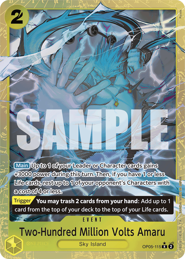 Two-Hundred Million Volts Amaru, Premium Booster -The Best- · OP05-115