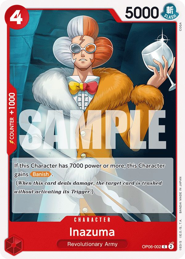 Inazuma, Wings of the Captain Pre-Release Cards · OP06-002