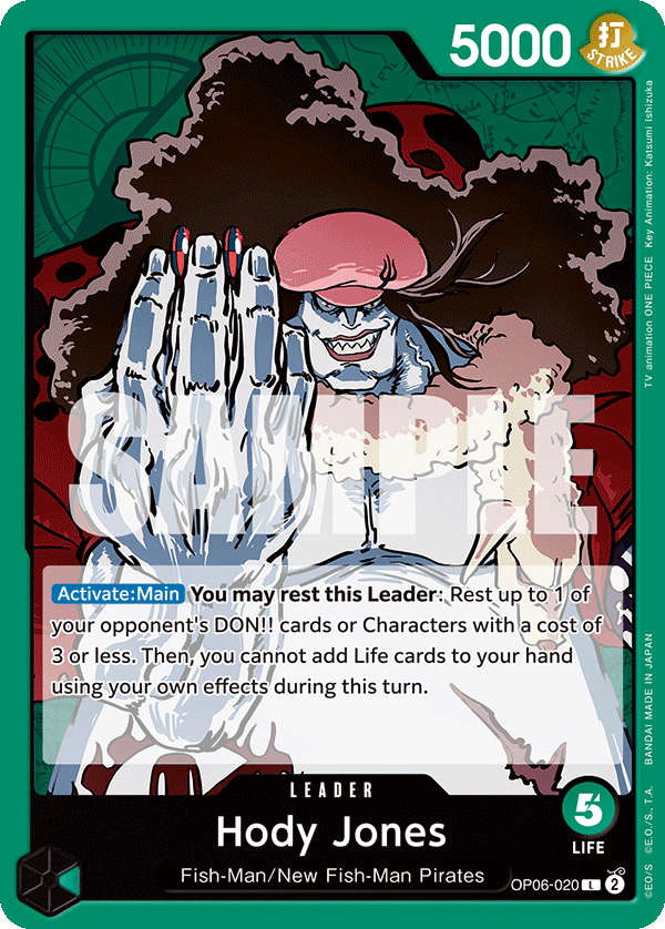 Hody Jones, Extra Booster: Anime 25th Collection · OP06-020