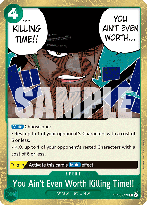 You Ain't Even Worth Killing Time!!, Wings of the Captain · OP06-039