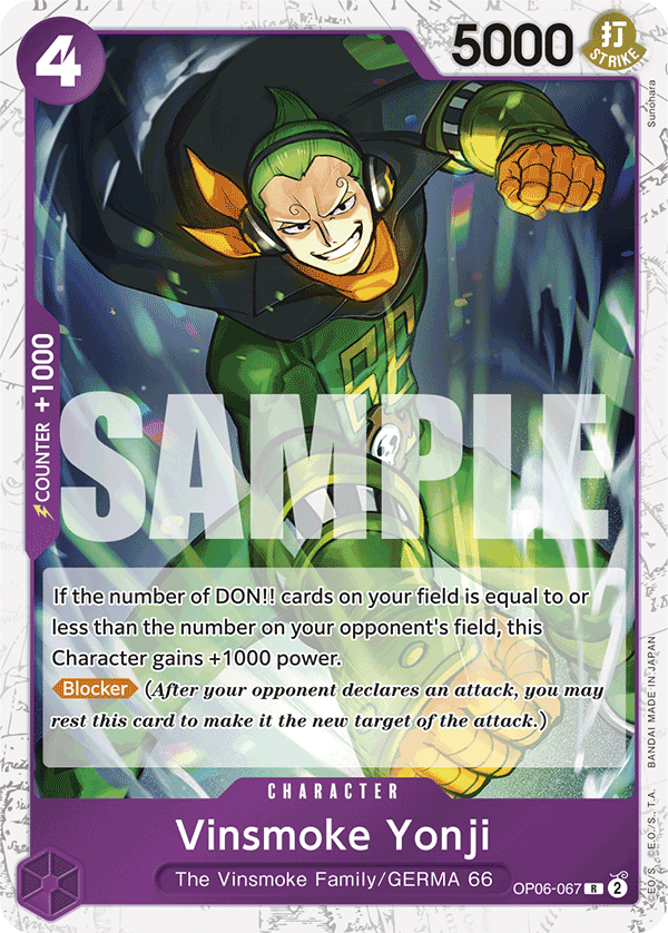 Vinsmoke Yonji, Premium Booster -The Best- · OP06-067
