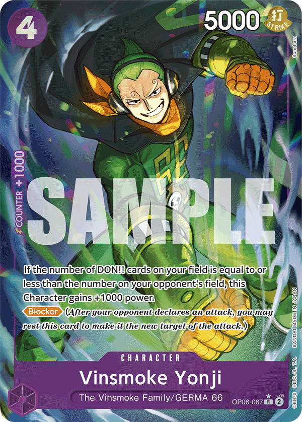 Vinsmoke Yonji, Premium Booster -The Best- · OP06-067