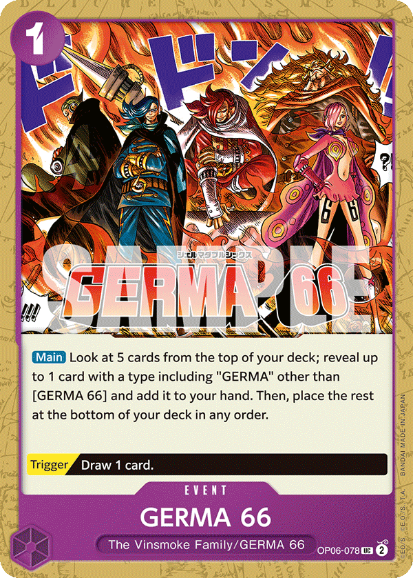 GERMA 66, Wings of the Captain Pre-Release Cards · OP06-078