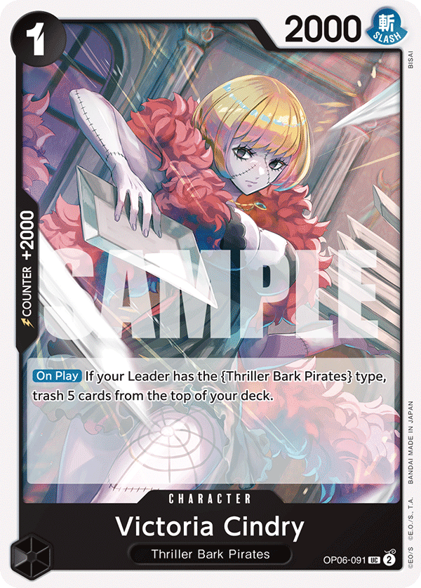 Victoria Cindry, Wings of the Captain Pre-Release Cards · OP06-091