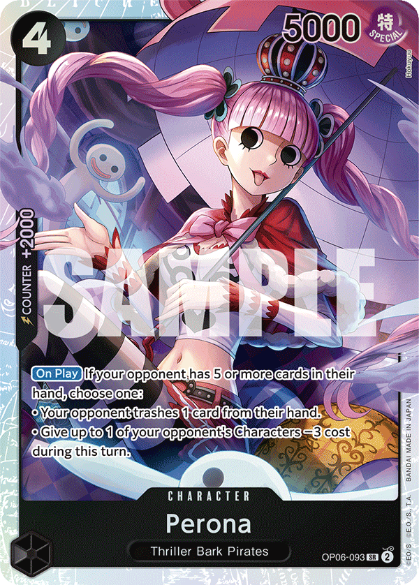 Perona, One Piece Promotion Cards · OP06-093