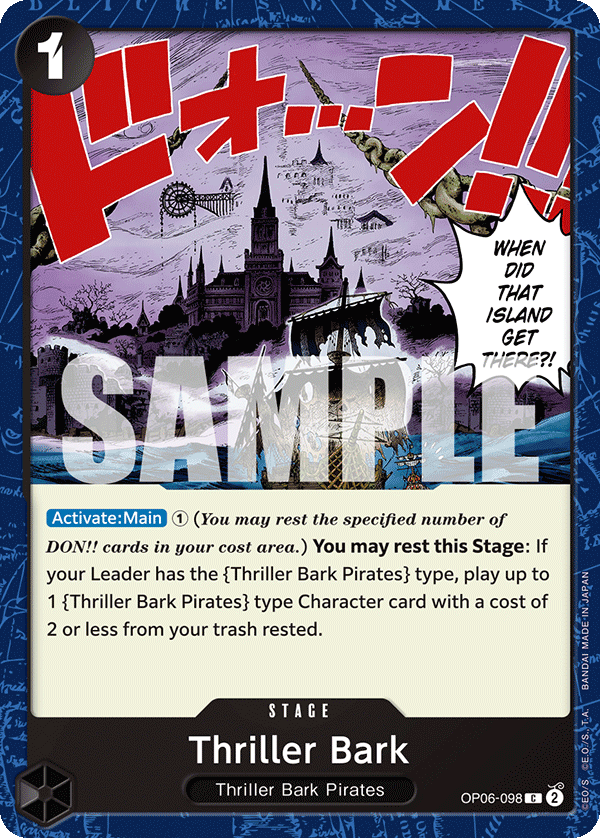 Thriller Bark, Wings of the Captain Pre-Release Cards · OP06-098