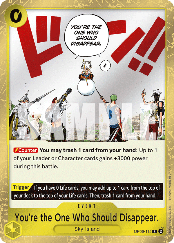 You're the One Who Should Disappear, Wings of the Captain · OP06-115