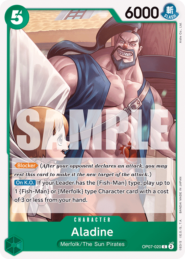 Aladine, 500 Years in the Future Pre-Release Cards · OP07-020