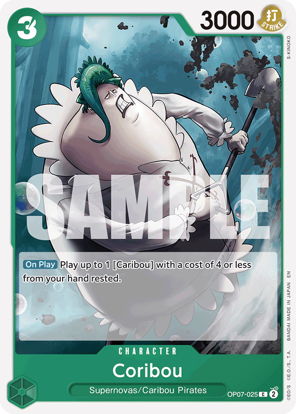 Coribou, ST-24: Starter Deck 24 GREEN Jewelry Bonney · OP07-025