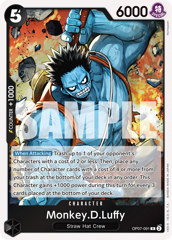 Monkey.D.Luffy, 500 Years in the Future · OP07-091