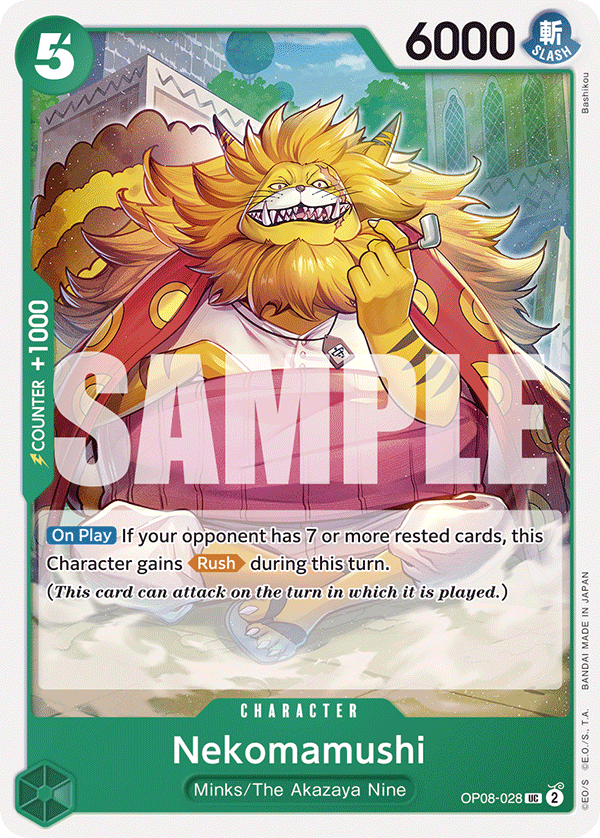 Nekomamushi, Two Legends Pre-Release Cards · OP08-028