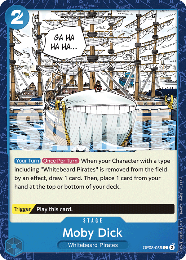 Moby Dick, Two Legends Pre-Release Cards · OP08-056