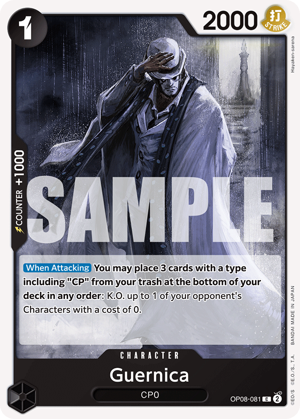Guernica, Two Legends Pre-Release Cards · OP08-081