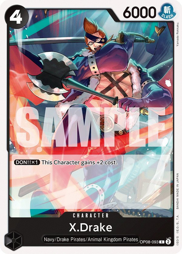 X.Drake, Two Legends Pre-Release Cards · OP08-093