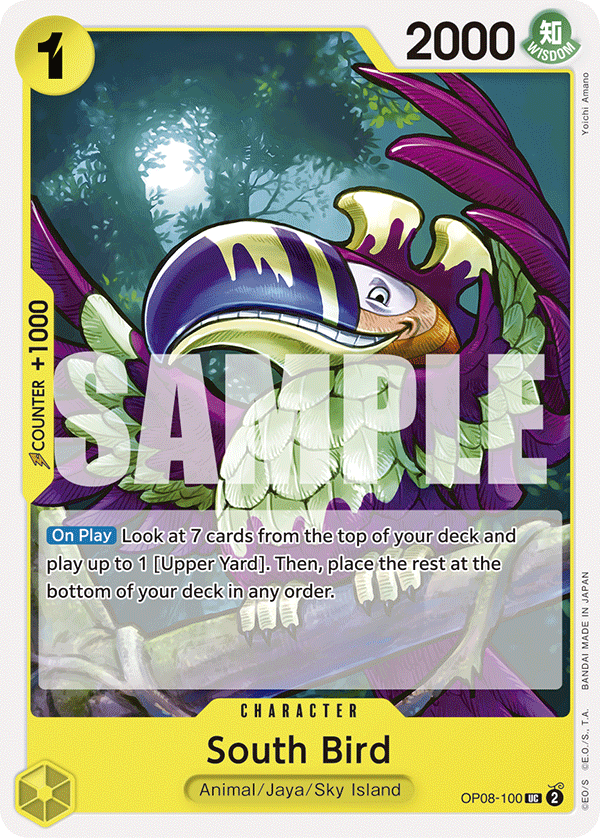South Bird, Two Legends Pre-Release Cards · OP08-100