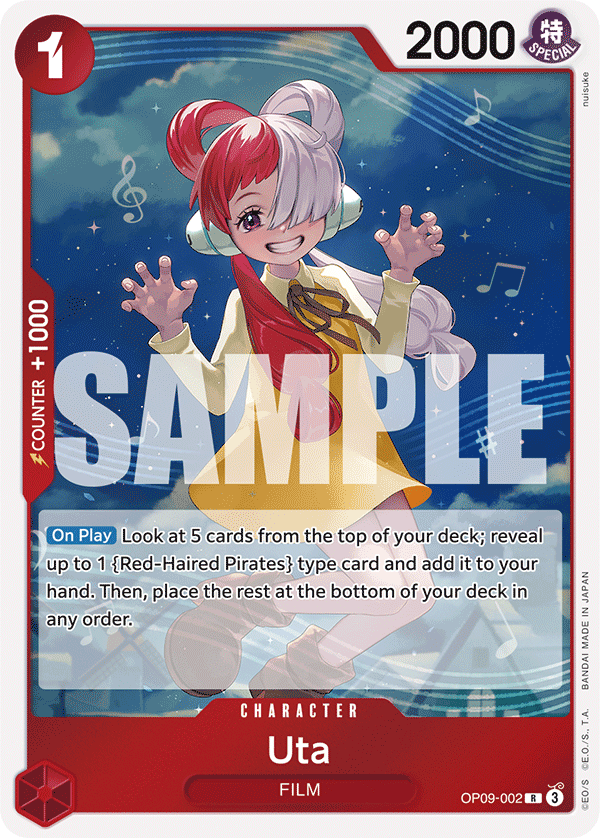 Uta, One Piece Promotion Cards · OP09-002