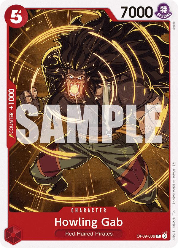 Howling Gab, ST-23: Starter Deck 23 RED Shanks · OP09-006