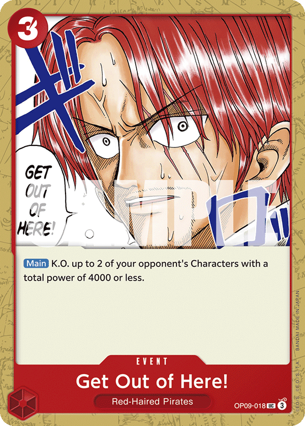 Get Out of Here!, Emperors in the New World · OP09-018