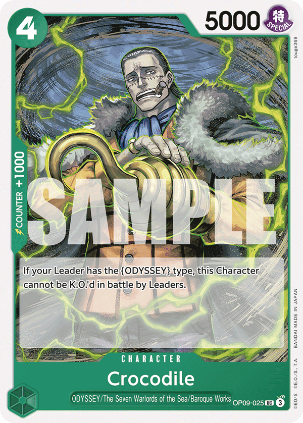 Crocodile, Emperors in the New World: 2nd Anniversary Tournament Cards · OP09-025