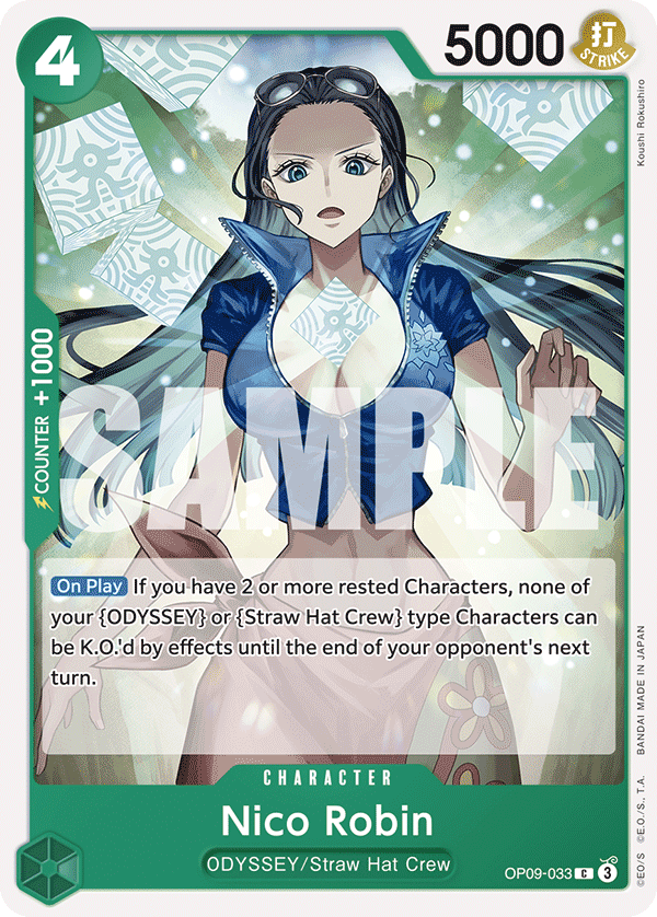 Nico Robin, Emperors in the New World: 2nd Anniversary Tournament Cards · OP09-033